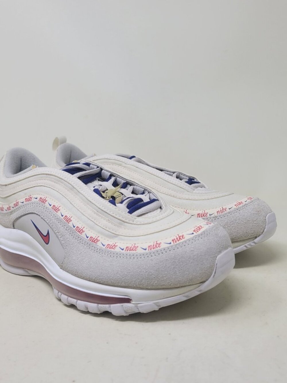 Women's Size 9 Nike Air Max 97 SE Retro White University Red US DC4013-001